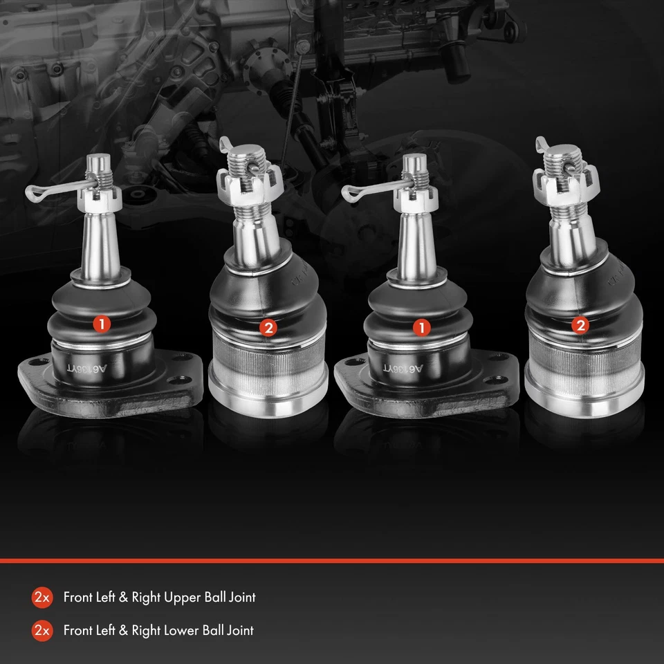 4x Junta de rótula de suspensión para Chevy Blazer C10 Suburban GMC Jimmy C1500 Suburban Foto 2 de 4