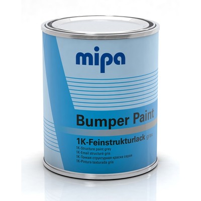 Strukturlack für Kunststoff GRAU Mipa Bumper Paint 1K Strukturbeschichtung 1L