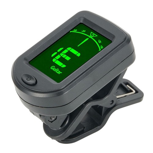 Ukulele Tuner 12 Average Rhythm ABS Black Clip-On Digital For Bass Guitar - Picture 11 of 12