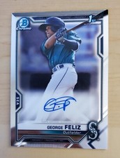 2021 Bowman Chrome George Feliz 1st Bowman Auto