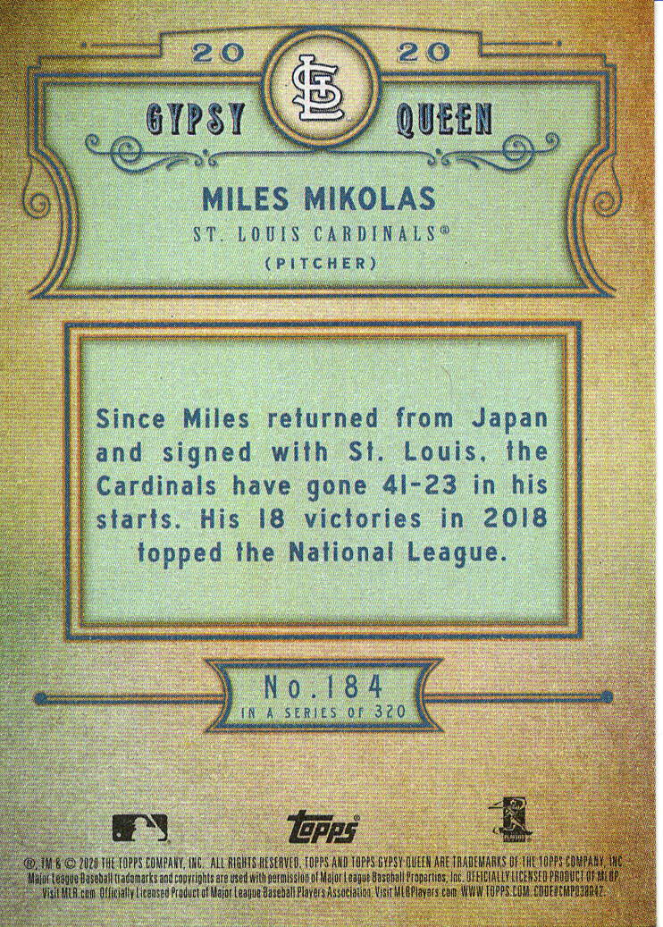 2020 Topps Gypsy Queen Baseball Base Set (YOU PICK) - Picture 102 of 142