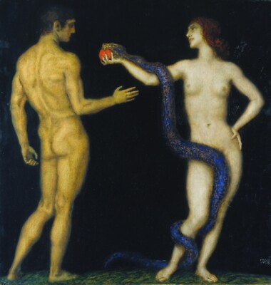 Franz von Stuck : Adam and Eve : 1920 : Archival Quality Art Print