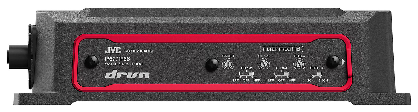 4-канальный усилитель JVC KS-DR2104DBT мощностью 600 Вт для квадроцикловUTV 4 светодиодных динамика Rockville 65