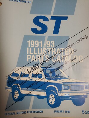 1991-93 GM St Illustrated Parts Catalog 53S(SR39)
