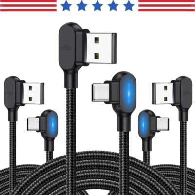 3X Fast Charging Cable 90 Degree USB Type-C Charger Cord For iPhone 15 16 Series