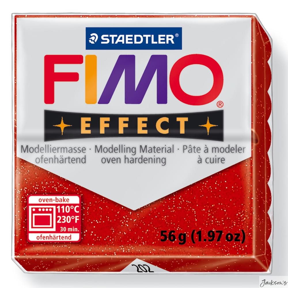 Staedtler Fimo Effect Modelling Clay Polymer 57g Galaxy Red Crafting