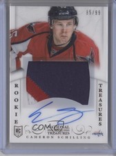 2013-14 Panini National Treasures Rookie 95/99 Cameron Schilling Patch Auto 2u9