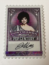 2026 Leaf Pop Century Postmarks True White Joan Collins 1/1 Auto