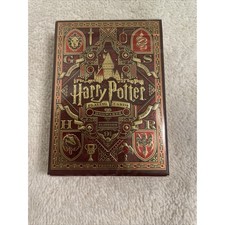 NEW Harry Potter Premium Playing Cards Collector's Red Gold Theory11 NWT