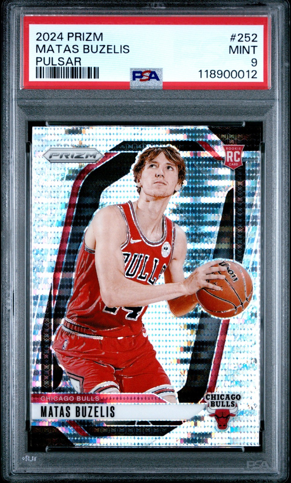 2024-25 Panini Prizm Silver Pulsar Prizm RC Matas Buzelis #252