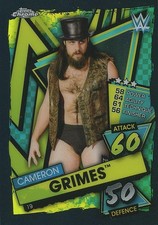 Cameron Grimes 2021 Topps Chrome Slam Attax Black Refractor SSP1/10 WWE