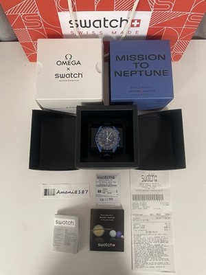Omega X Swatch Moonswatch Mission To Neptune Watch -Authentic 