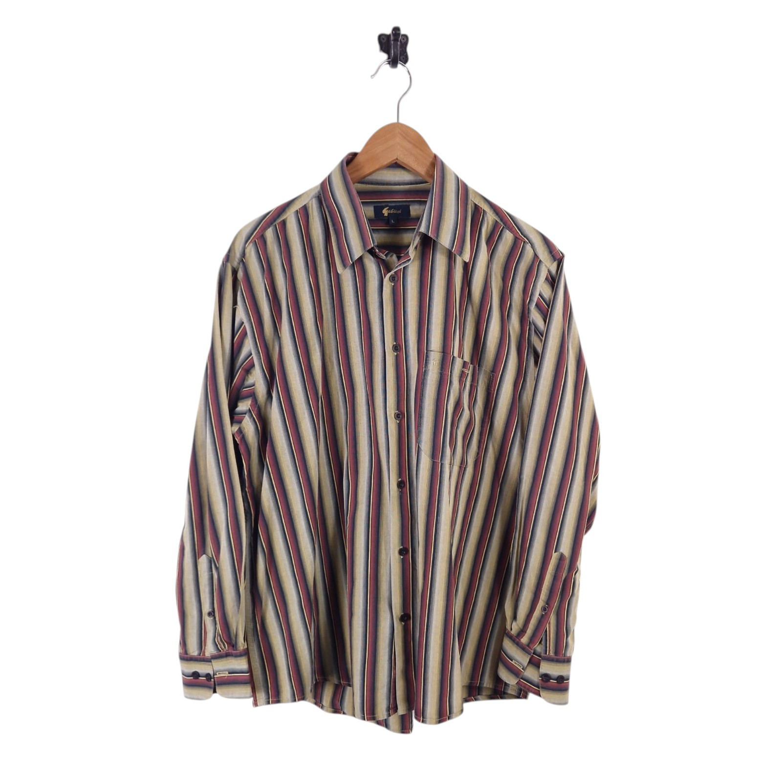 Mens Gabicci Long Sleeved Shirt Large