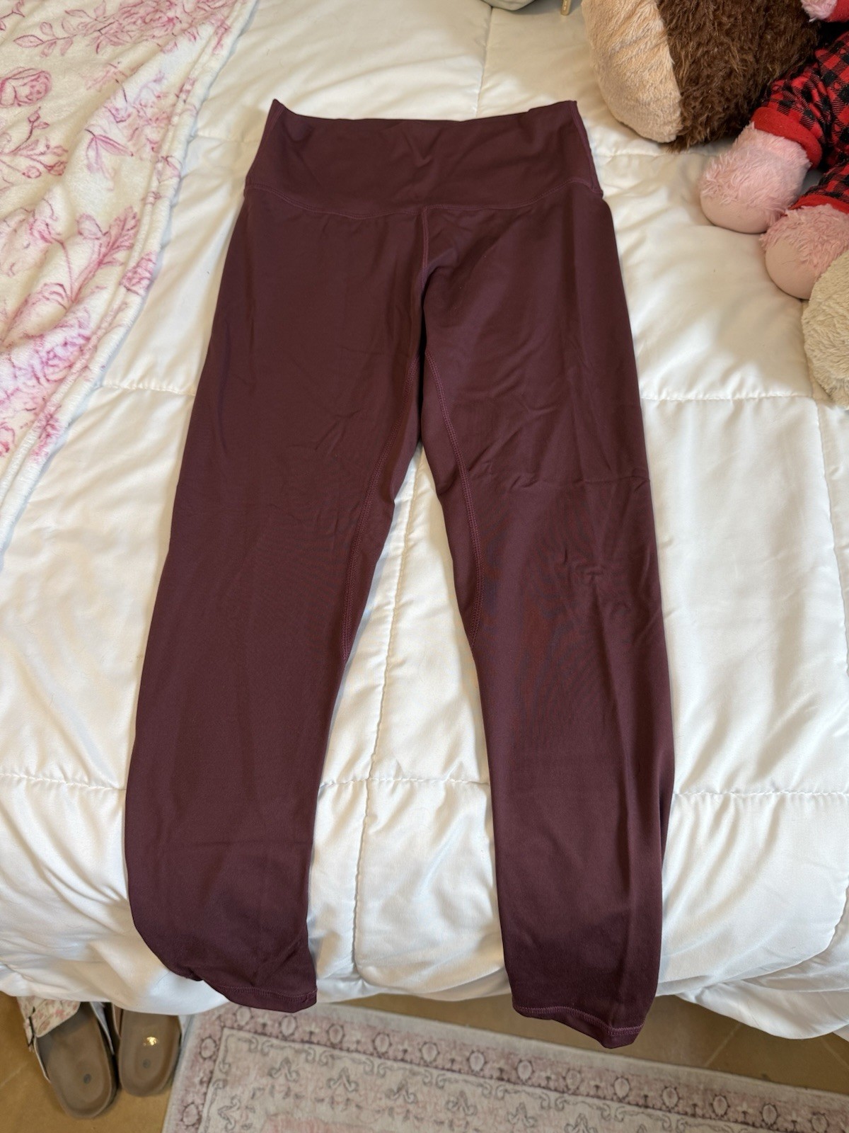 Lululemon Women's Burgundy High-Rise Leggings, Size 4