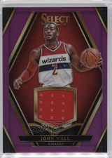 2015-16 Panini Select Swatches Purple Prizm 69/75 John Wall #1 2w8