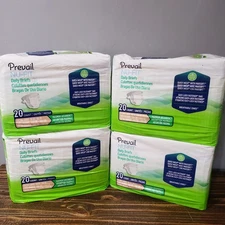 Prevail Nu-fit Extra Large 20 Ct  Lot of 4 Packs Adult Diapers 