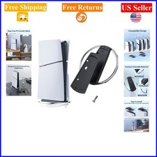 White Gray Vertical Stand for PS5, Slim, Pro Consoles, Non-Slip Base