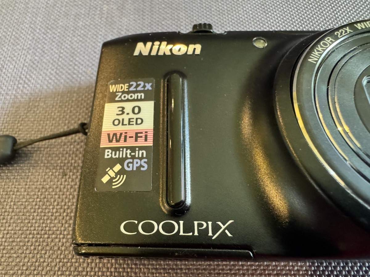 Nikon COOLPIX S9500 18.1MP Wi-Fi & GPS Black Compact Digital