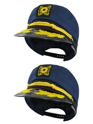Navy Skipper Sailor Ship Yacht Boat Captain Hat Marines Admiral