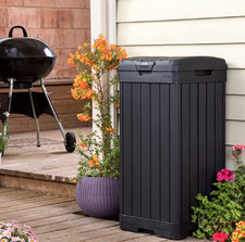 Keter Outdoor Trash Can Graphite Gray