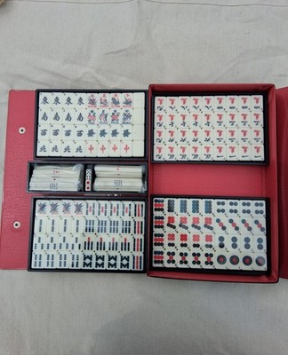 Vintage Futami Kogeisha Dovetail 144 Piece Bamboo Majong Set Unopened