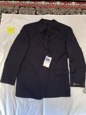Di Caprio Vintage 2 Piece Suit 44R W36 L29 Navy Suit Excellent Condition Wool