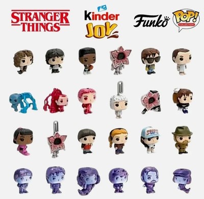 STRANGER THINGS KINDER JOY (einsteigen und Figuren auswählen) KARTENBESTÜCKT