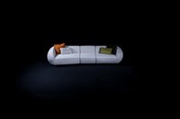 Graues Sofa Luxus FüNfsitzer Wohnzimmer Couchen Designer PolstermöBel