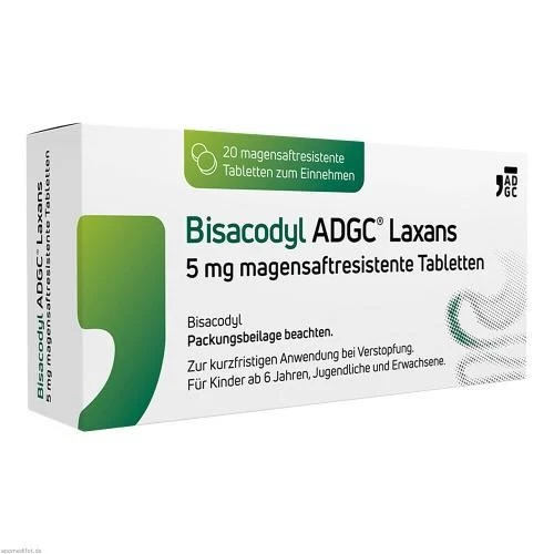 ZENTIVA PHARMA GMBH 3x BISACODYL ADGC Laxans 5 mg magensaftres.Tabletten 20 ST PZN 18026537