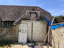 Lifetime Portable Freestanding Basketball Hoop Clear Backboard Rim Weighted Base