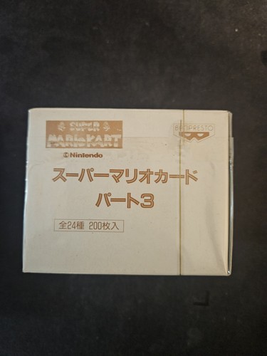 Sealed Japanese Banpresto Super Mario Kart Box - Contains 200 Cards - Bild 2 von 3
