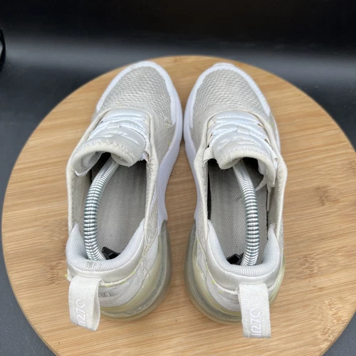 Nike Air Max 270 Youth Size 3Y White Athletic Running Shoes Sneakers AO2372-103 - Picture 5 of 9