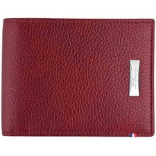 S.T. Dupont Men's Wallet Line D Diamond Grained Leather Red Credit Card 180280