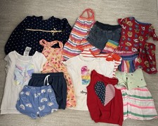 Girls Lot Bundle Carters Adidas Cat  Jack 4/4T mostly spring summer 15 pieces