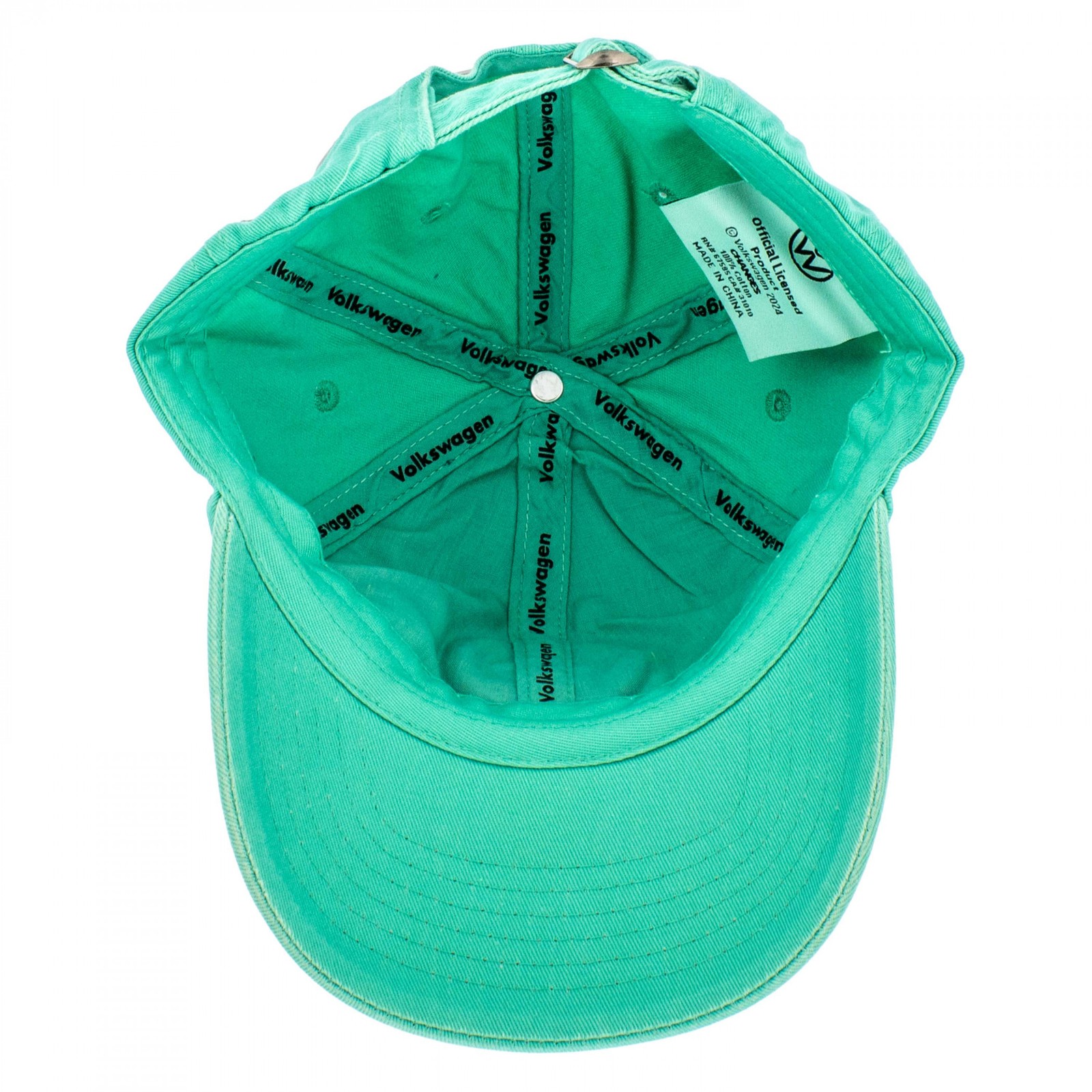 Volkswagen Logo Green Colorway Adjustable Hat Green