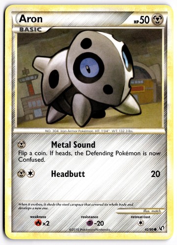 Aron 42/90 HeartGold & SoulSilver Undaunted Common