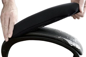 Ergo360 Chaise en néoprène souple Arm Pad couvre les accoudoirs stretch sur 13" vers le noir