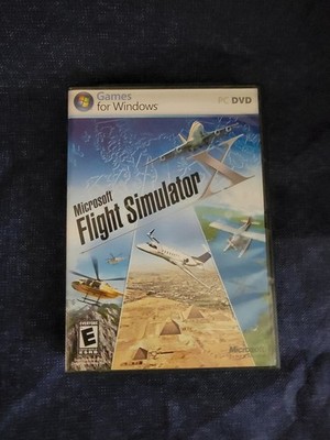 Microsoft Flight Simulator X PC DVD Game Complete w/ 2 Discs & Manual FSX