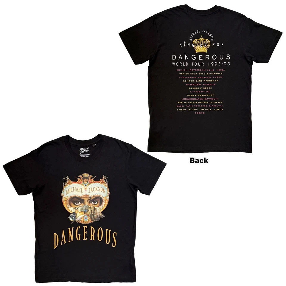 MICHAEL JACKSON - Dangerous World Tour T-Shirt Größe XL - OFFICIAL MERCHANDISE - Bild 1 von 3