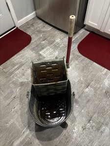 This Is A Vintage Geerpres Galvanized Steel Mop Bucket with Handle