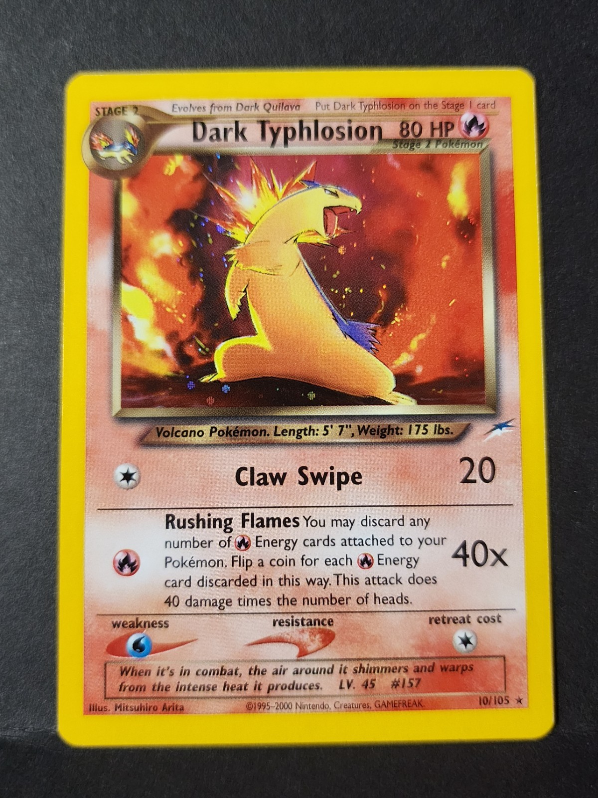 Dark Typhlosion 10/105 Neo Destiny Holo