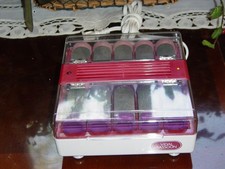 VIDAL SASSOON SlimSetter 10 VELVET HOT ROLLERS CURLERS CLPS VS 371 -dual volts