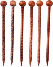 6PCS Wooden Hair Sticks Japanese Hair Chopsticks Handmade Hair Pins 13cm
