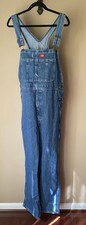 Dickies Men's Carpenter Stonewashed Indigo Bib Overalls Blue 34x32 8396 NWT