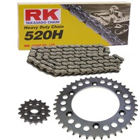 Kettensatz Honda CR 125 R 2002 Kette RK 520H 114 Offen 13/51