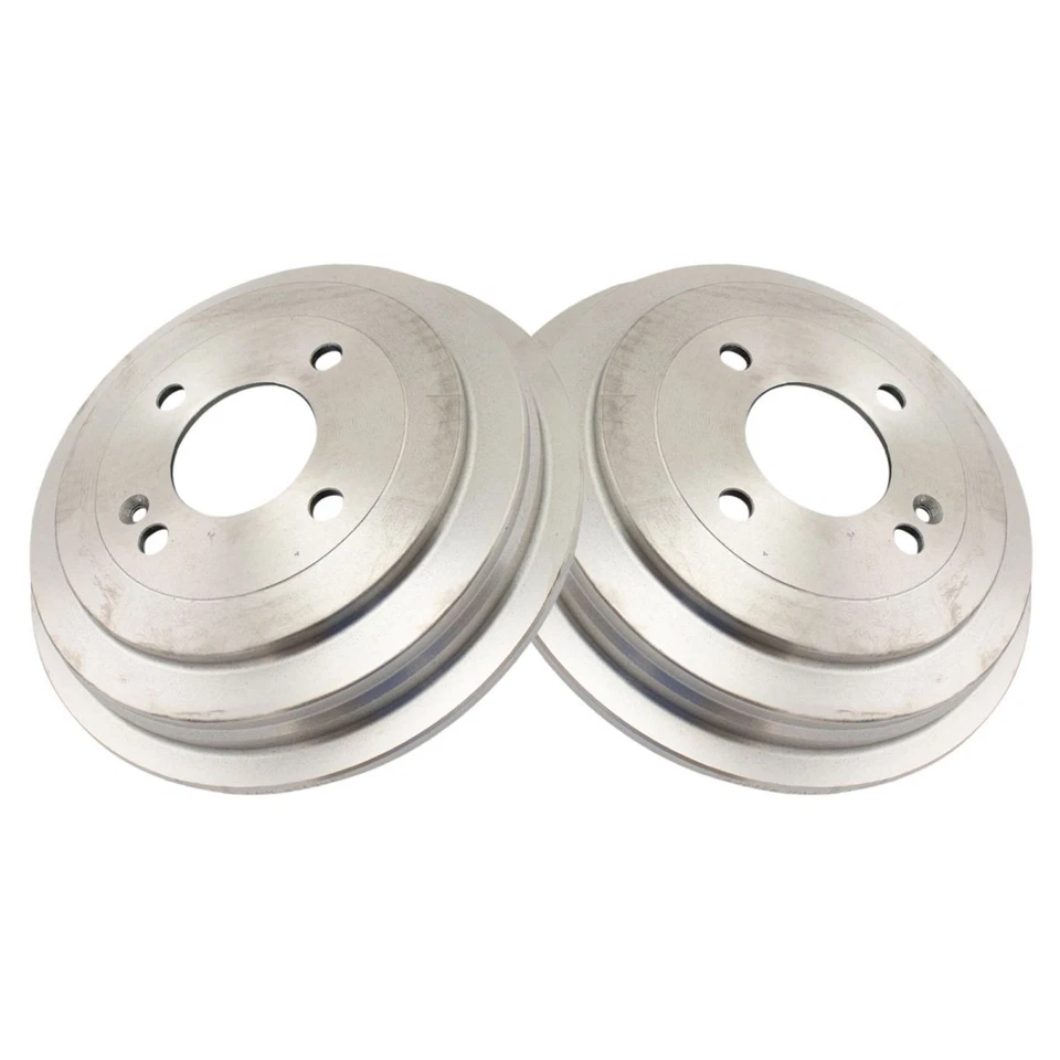 New Rear Brake Drum Set Driver & Passenger Side For 2013-2017 Hyundai Accent - Image 2 of 4
