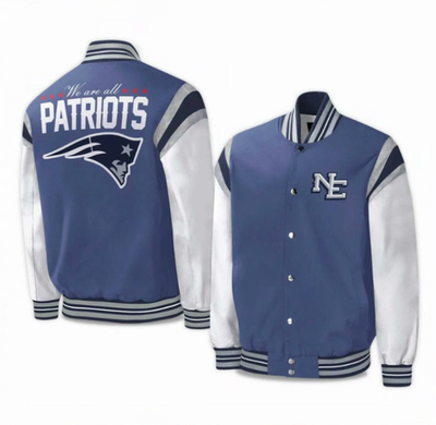 #ad #ad Patriots Rivalries We Are All Patriots 2025 Baseball Jacket $64.95