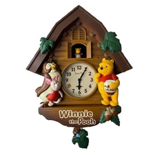 Winnie the Pooh Cuckoo Clock  Disney Vintage Pendulum Wall Clock