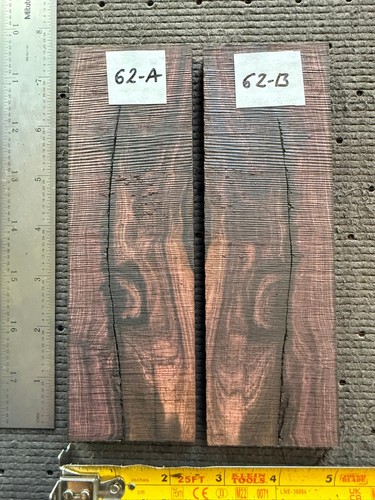 Braziliian Rosewood bridge blanks #62 (7.25" x 2.3" x 0.5")