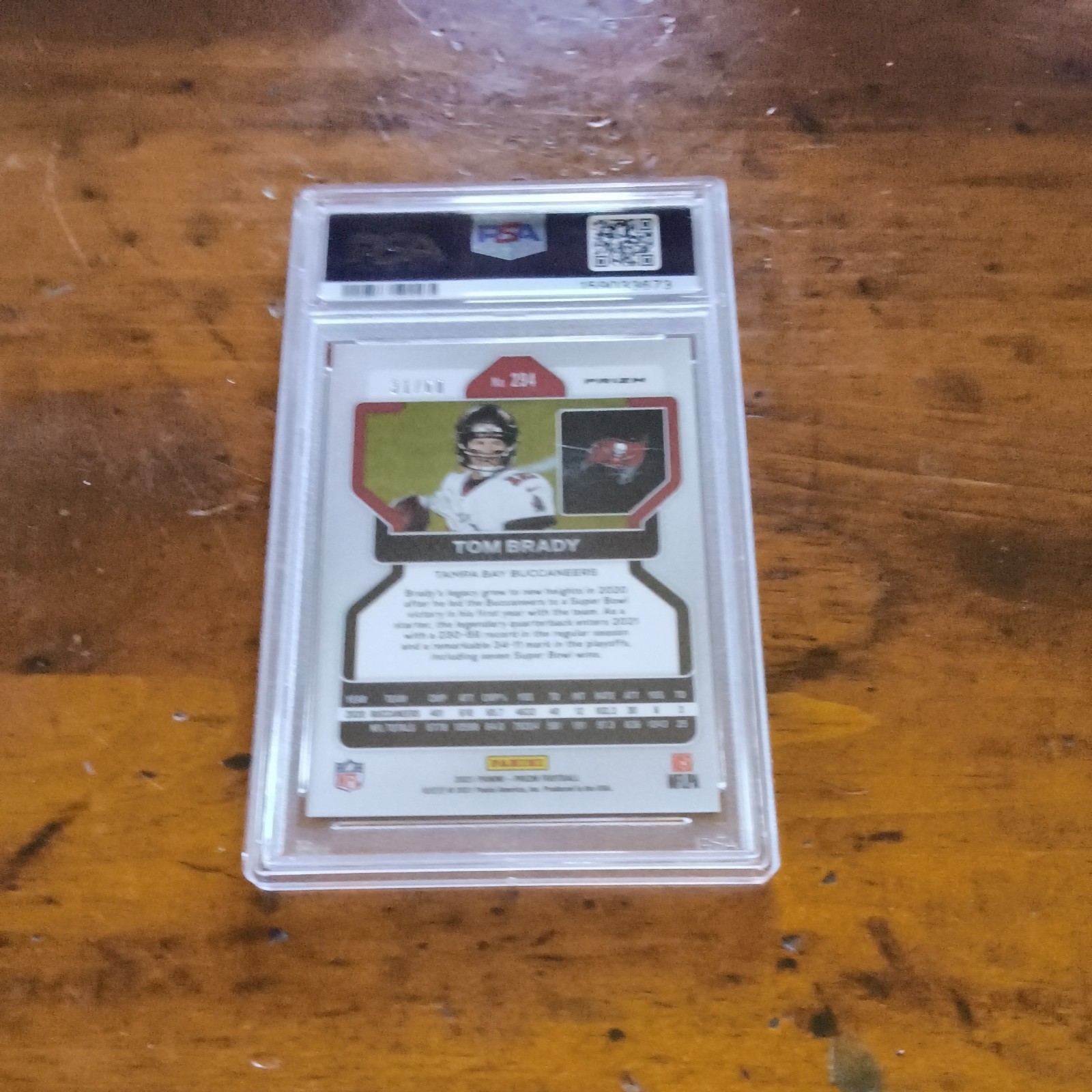 2021 Panini Prizm - Tom Brady #294 Orange Wave Prizm /60 view 4